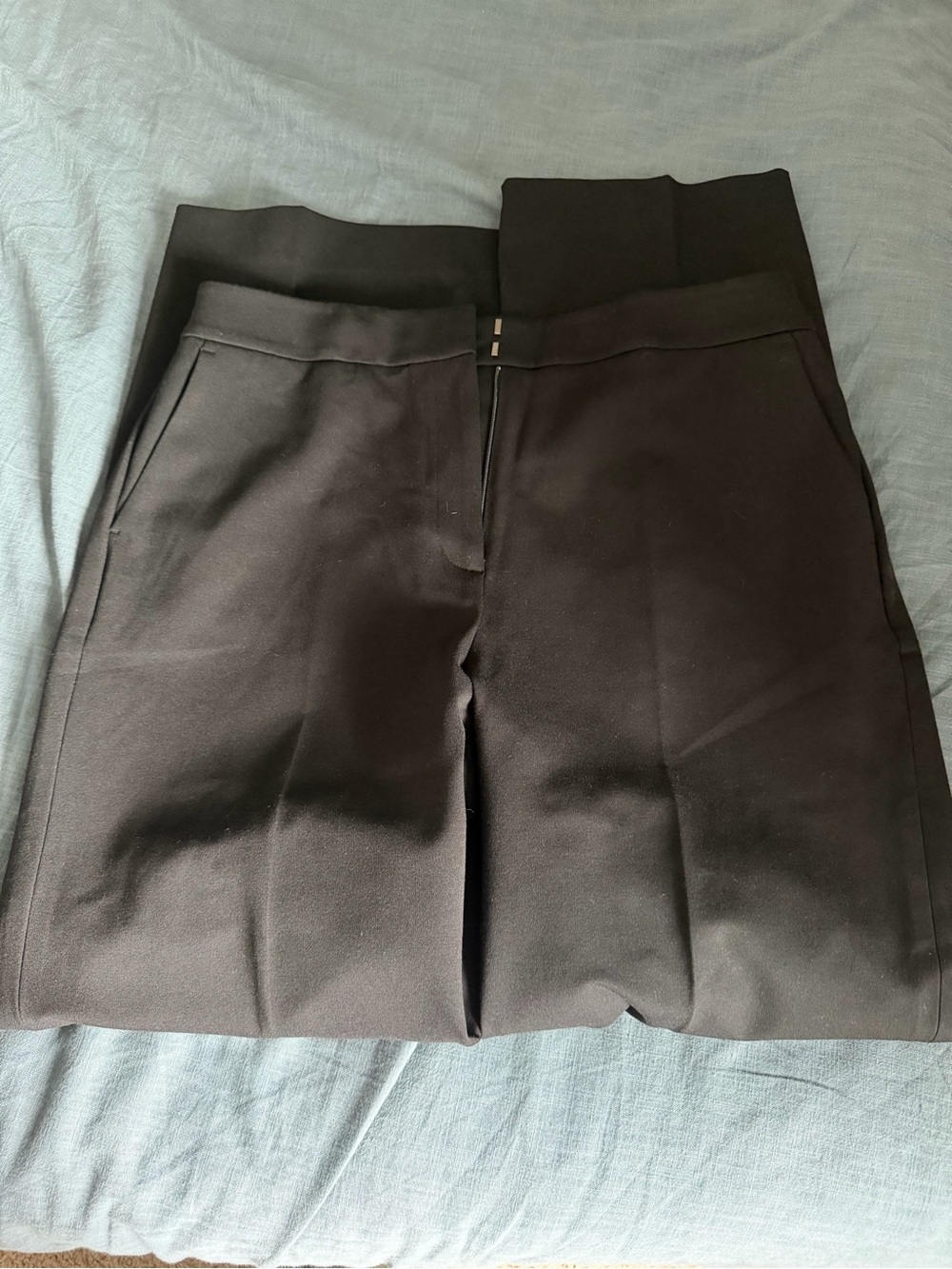 Boden Black High-Waist Trousers